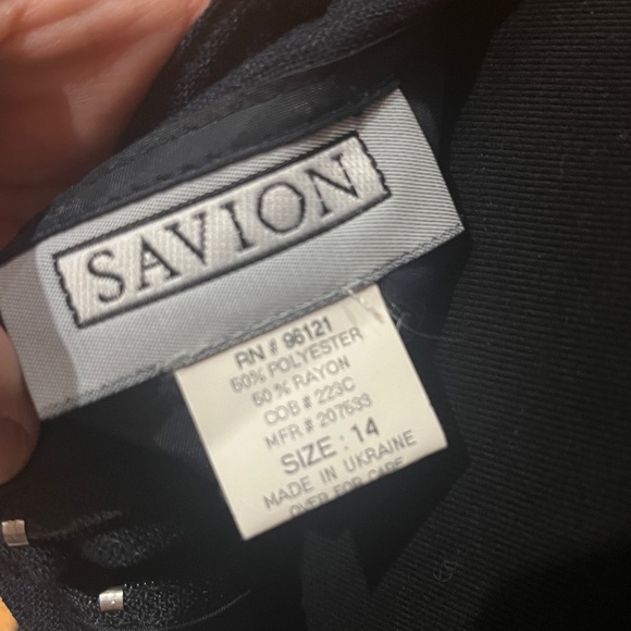 Savion Size 14 Elegant Navy Pencil Skirt for Women - Picture 2 of 4